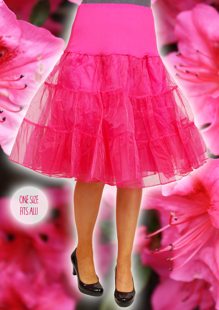 Onderrok tutu tulle luxe rockabilly fuchsia