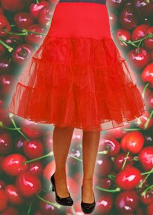 Onderrok tutu tulle luxe rockabilly rood