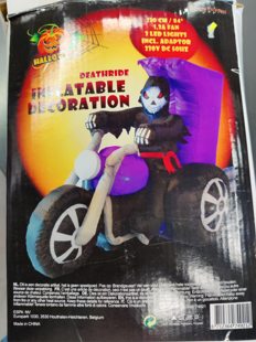 Opblaasbare moto grim reaper