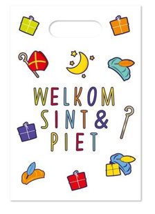Partybags ‘welkom Sint & Piet‘ 6 stuks