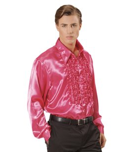 Pink ruffle shirt