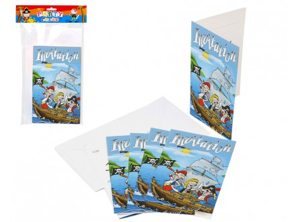 Pirate party birthday party invitations