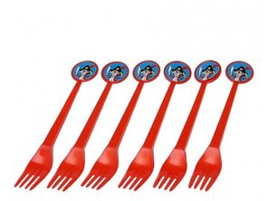 Plastic Forks Pirates Party 17cm 6 pieces