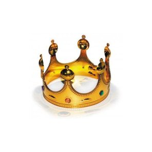 Plastic crown gold