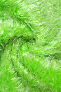Pluche lang haar 2.5 M Groen