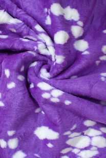 Pluche met print 2.5M Paarse koe