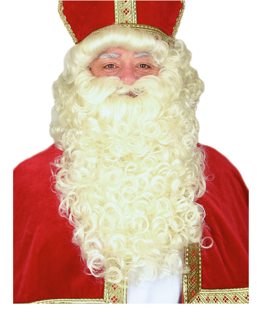 Pruik + baard Sint Luxe