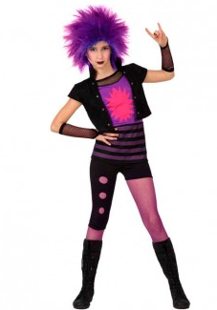 Punk dress up costume for girls