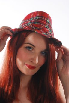 Punk hat with Scottish Tartan