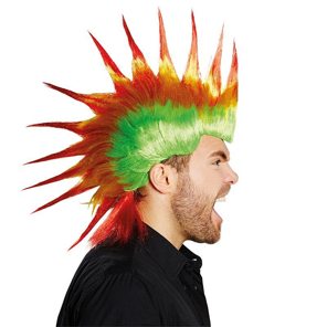 Punk wig multicolor
