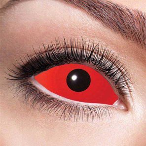 Sclera red eye 6-month lenses