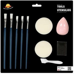 Set de maquillage accessoires avec pinceaux et éponges