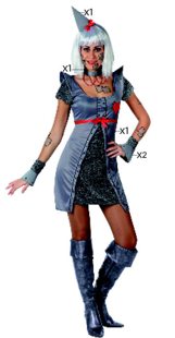 Sexy tin woman costume