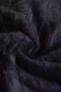Short plush fabric 2.5M Zwart