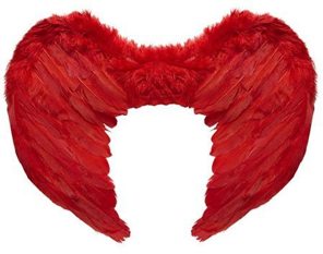 Small red angel wings