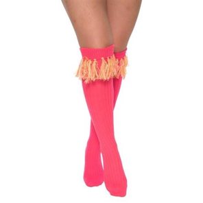 Socks over-knee fluor pink (mt 40/46)