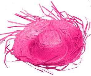 Straw hat hawaii tropical
