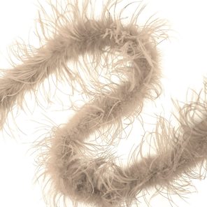 Struisvogelboa beige