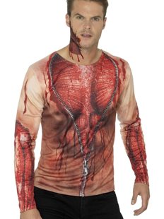 T-shirt Halloween avec impression à glissière