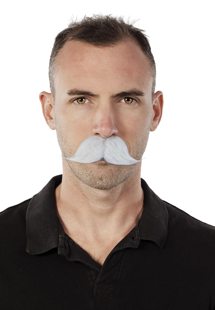 Tranche blanche moustache