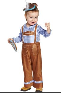 Tyrolean pants child Brown Peter
