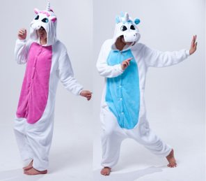 Unicorn light blue onesie for children