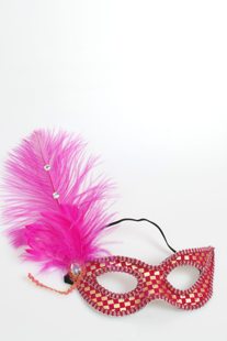 Venetian mask fuchsia