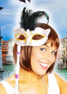 Venetian mask silver