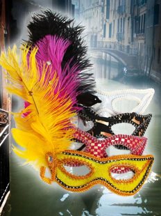 Venetian mask white