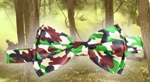 Vlinderstrikje Leger camouflage