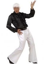 White Bell-Bottoms Pants