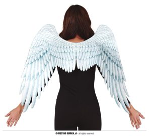 White angel wings in fabric