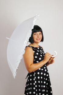 White wedding umbrella