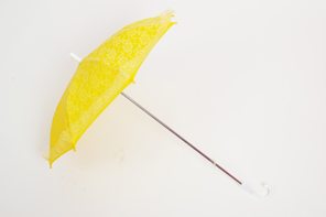 Yellow lace umbrella
