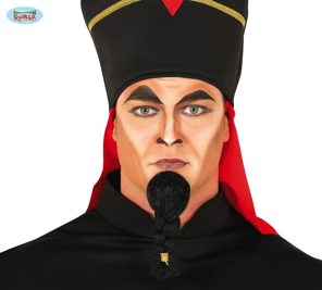 Zwarte sik met vlecht