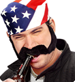 ADHESIVE SIDEBURNS & MOUSTACHE