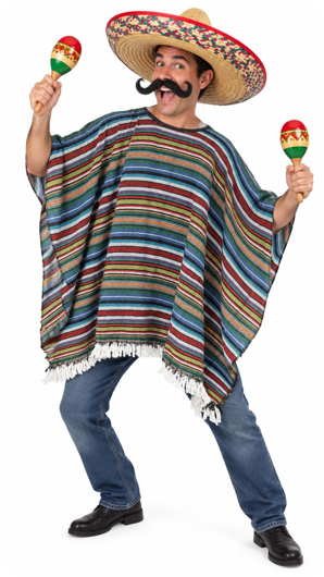 Adultes mexicains poncho