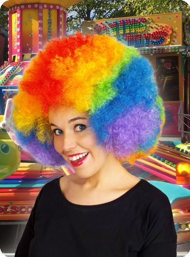 Afro wig multicolor