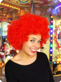 Afro Wig Red