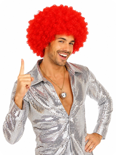 Afro Wig Red