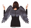 ailes d'ange noires en tissu