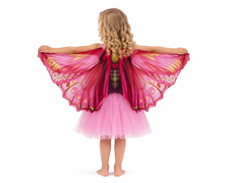 Ailes de papillon rose - Accessoire de costume