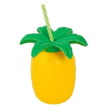 Ananas beker met rietje