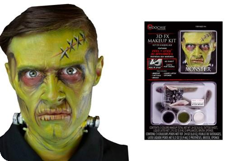 Applicatie latexkit monster Frankenstein