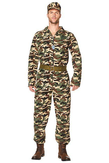 Army camouflage costume for men