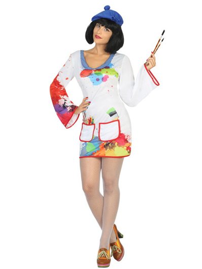 Artistiek Schilderskostuum met Kleurspatjes