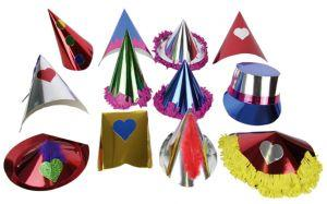 Assortiment feesthoedjes 72 stuks