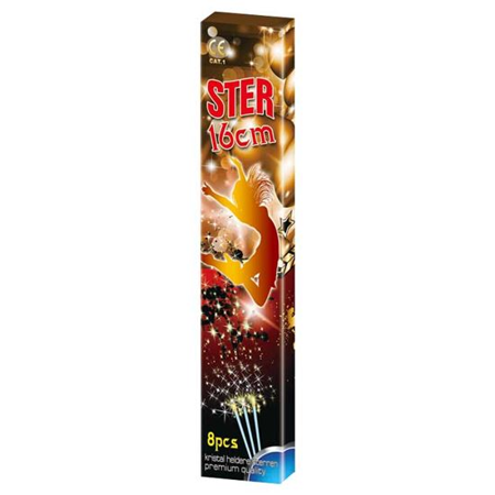 Astérisque/sparkler 16 cm 8 pièces