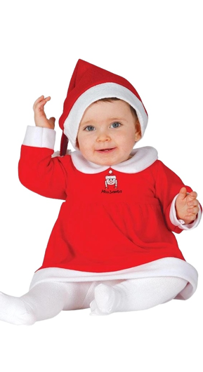 Baby kerst kostuum voor meisjes