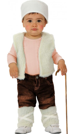 Baby Kerststal Herder Outfit